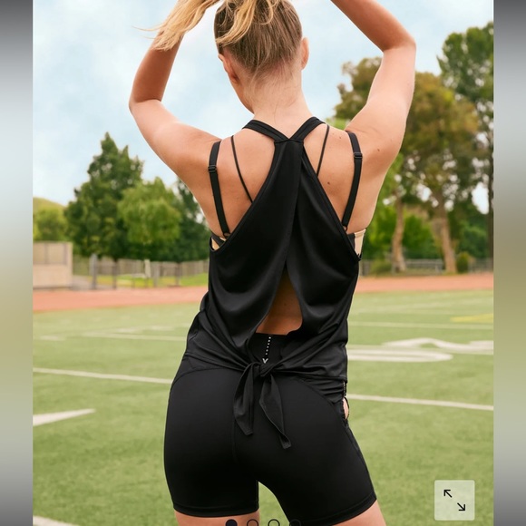 Savage X Fenty Black Caviar Three Piece Workout Set Bundle Trio - Picture 6 of 16